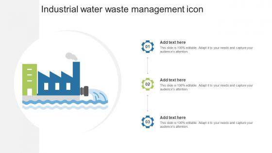 Industrial Water Waste Management Icon