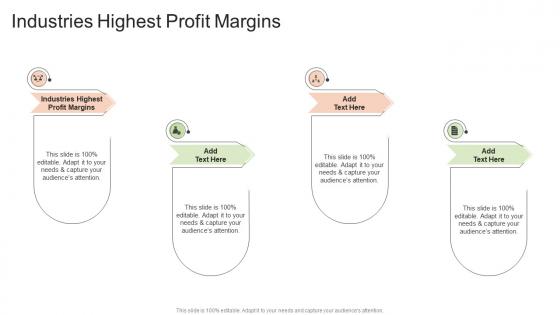 Industries Highest Profit Margins In Powerpoint And Google Slides Cpb