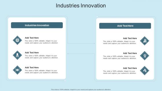 Industries Innovation In Powerpoint And Google Slides Cpb
