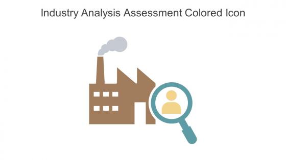 Industry Analysis Assessment Colored Icon In Powerpoint Pptx Png And Editable Eps Format
