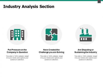 Industry analysis section industry ppt powerpoint presentation pictures gallery
