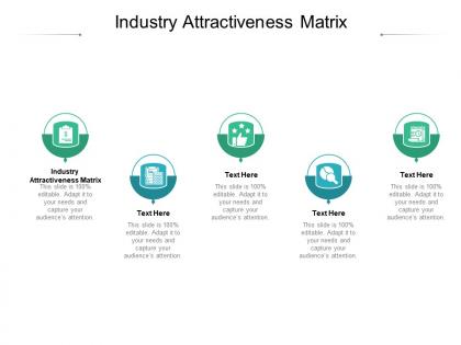 Industry attractiveness matrix ppt powerpoint presentation infographic template graphic images cpb
