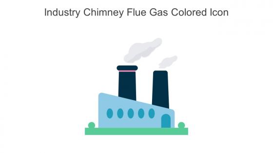 Industry Chimney Flue Gas Colored Icon In Powerpoint Pptx Png And Editable Eps Format
