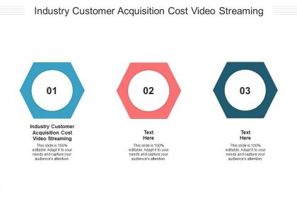 Industry customer acquisition cost video streaming ppt powerpoint presentation show objects cpb