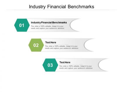 Industry financial benchmarks ppt powerpoint presentation visual aids show cpb