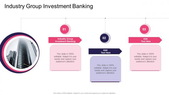 Industry Group Investment Banking In Powerpoint And Google Slides Cpb