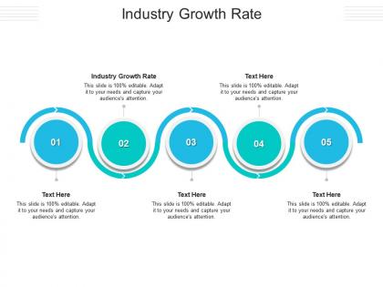 Industry growth rate ppt powerpoint presentation styles visual aids cpb