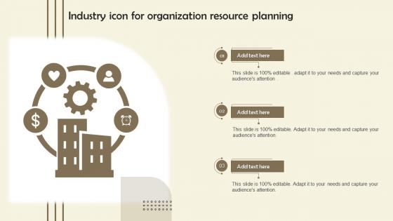 Industry Icon For Organization Resource Planning