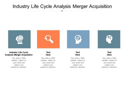 Industry life cycle analysis merger acquisition ppt powerpoint model format cpb