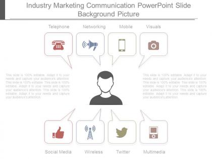 Industry marketing communication powerpoint slide background picture