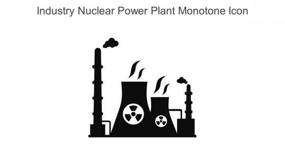 Industry Nuclear Power Plant Monotone Icon In Powerpoint Pptx Png And Editable Eps Format