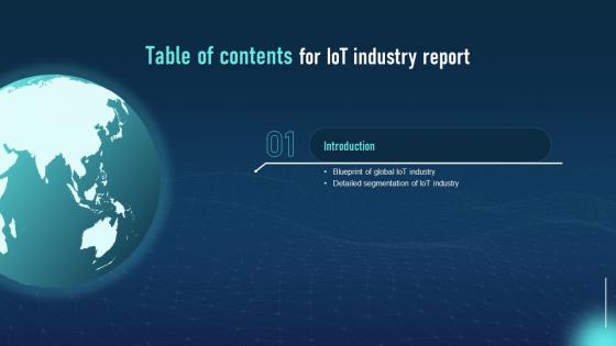 Industry Outlook Market Size Trends And Drivers Table Of Contents IR SS