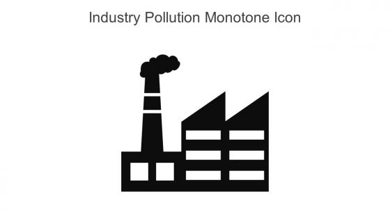 Industry Pollution Monotone Icon In Powerpoint Pptx Png And Editable Eps Format