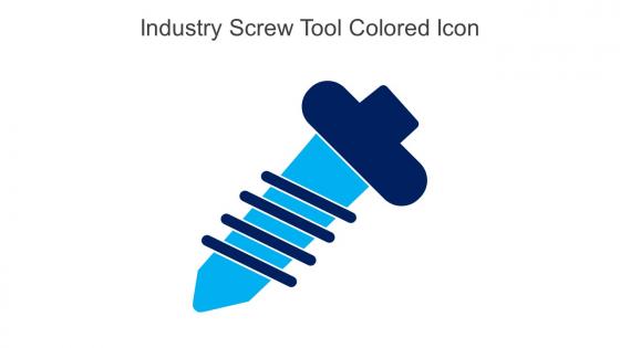 Industry Screw Tool Colored Icon In Powerpoint Pptx Png And Editable Eps Format