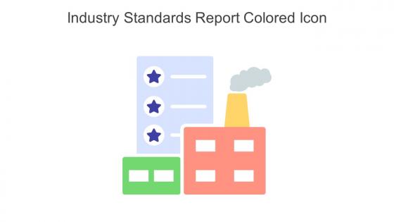 Industry Standards Report Colored Icon In Powerpoint Pptx Png And Editable Eps Format