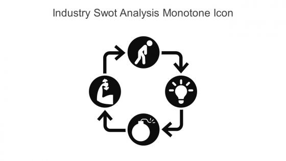 Industry Swot Analysis Monotone Icon In Powerpoint Pptx Png And Editable Eps Format