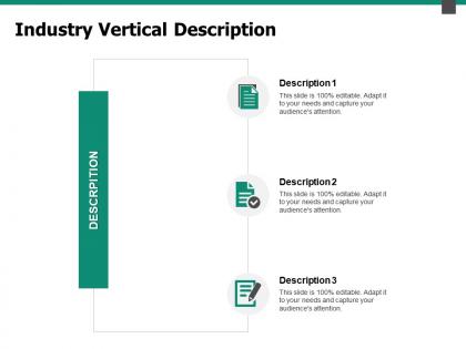 Industry vertical description checklist ppt powerpoint presentation pictures model