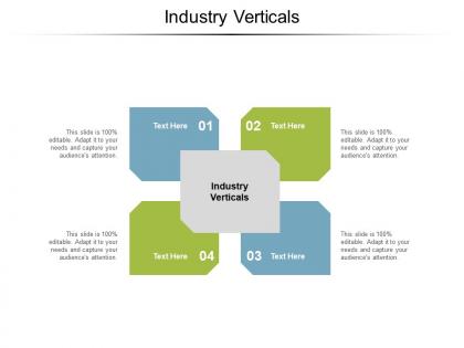 Industry verticals ppt powerpoint presentation ideas clipart images cpb