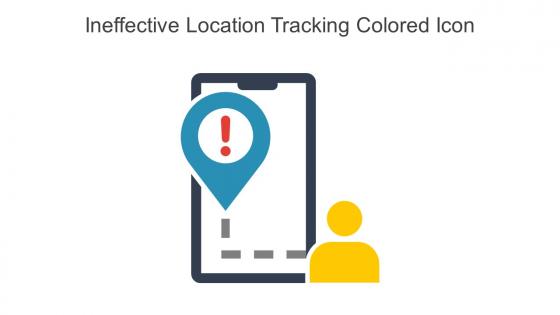 Ineffective Location Tracking Colored Icon In Powerpoint Pptx Png And Editable Eps Format