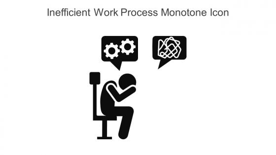Inefficient Work Process Monotone Icon In Powerpoint Pptx Png And Editable Eps Format