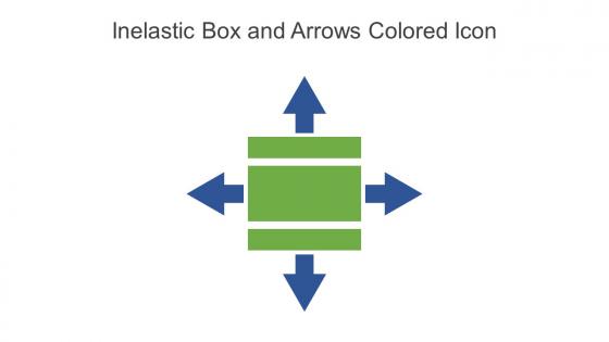 Inelastic Box And Arrows Colored Icon In Powerpoint Pptx Png And Editable Eps Format