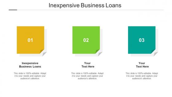 Inexpensive business loans ppt powerpoint presentation professional graphics download cpb