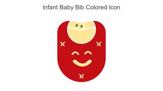 Infant Baby Bib Colored Icon In Powerpoint Pptx Png And Editable Eps Format