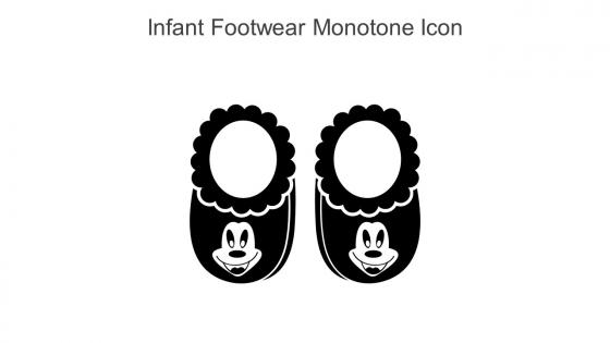 Infant Footwear Monotone Icon In Powerpoint Pptx Png And Editable Eps Format