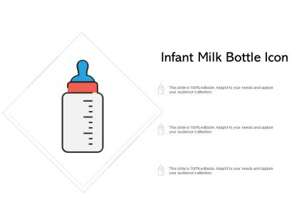 Infant milk bottle icon
