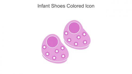 Infant Shoes Colored Icon In Powerpoint Pptx Png And Editable Eps Format