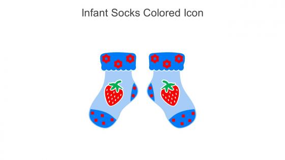 Infant Socks Colored Icon In Powerpoint Pptx Png And Editable Eps Format