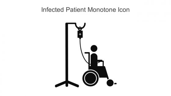 Infected Patient Monotone Icon In Powerpoint Pptx Png And Editable Eps Format