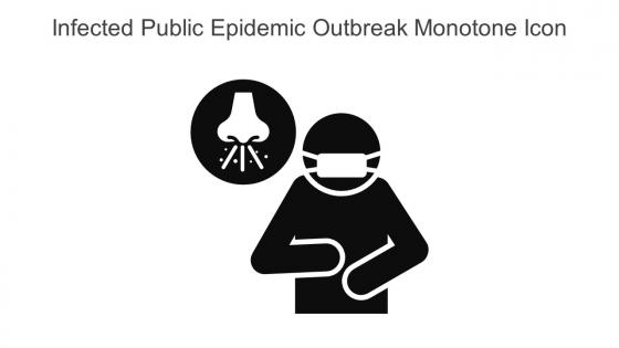 Infected Public Epidemic Outbreak Monotone Icon In Powerpoint Pptx Png And Editable Eps Format