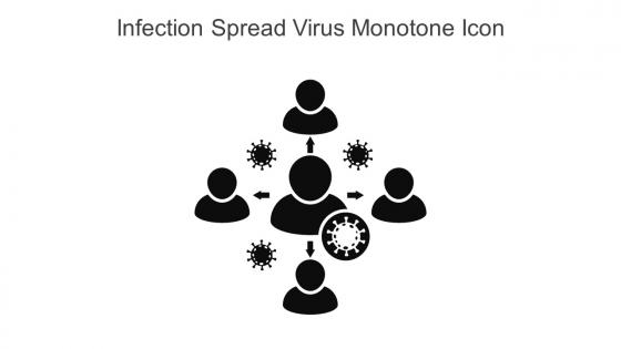 Infection Spread Virus Monotone Icon In Powerpoint Pptx Png And Editable Eps Format