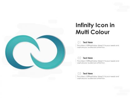 Infinity icon in multi colour