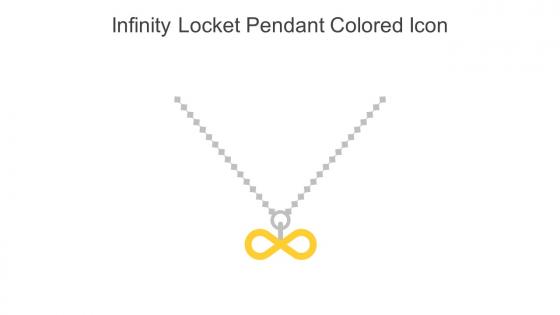Infinity Locket Pendant Colored Icon In Powerpoint Pptx Png And Editable Eps Format