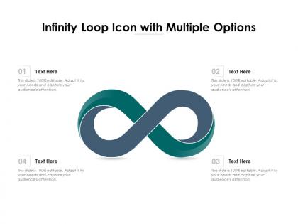 Infinity loop icon with multiple options