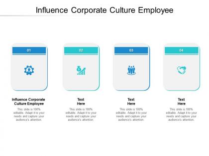 Influence corporate culture employee ppt powerpoint presentation ideas summary cpb