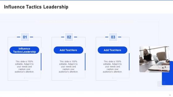 Influence Tactics Leadership In Powerpoint And Google Slides Cpb