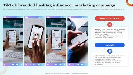 Influencer Advertising Guide Tiktok Branded Hashtag Influencer Marketing Campaign Strategy SS V