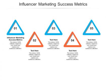 Influencer marketing success metrics ppt powerpoint presentation icon format cpb