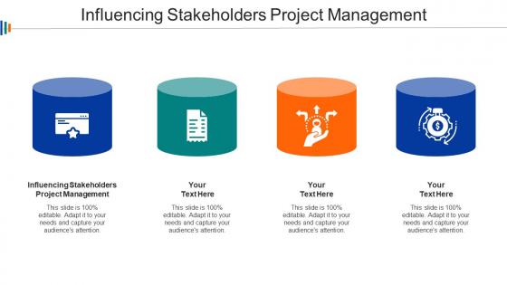 Influencing Stakeholders Project Management Ppt Powerpoint Presentation Designs Cpb