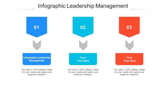 Infographic leadership management ppt powerpoint presentation portfolio slides cpb