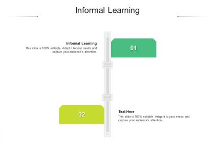 Informal learning ppt powerpoint presentation infographics structure cpb