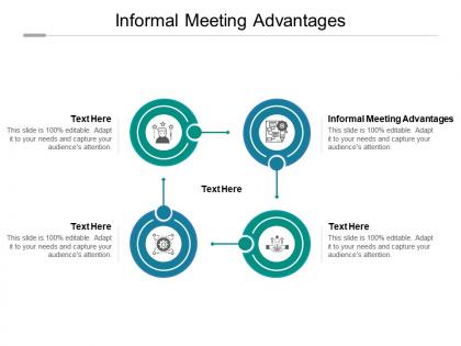 Informal meeting advantages ppt powerpoint presentation infographics slide download cpb