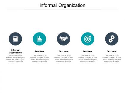 Informal organization ppt powerpoint presentation infographics elements cpb