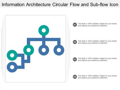 Information architecture circular flow and sub flow icon