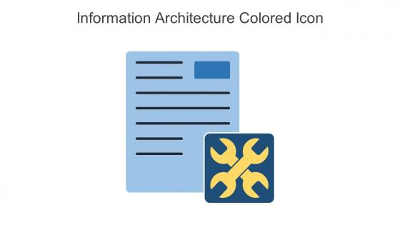 Information Architecture Colored Icon In Powerpoint Pptx Png And Editable Eps Format