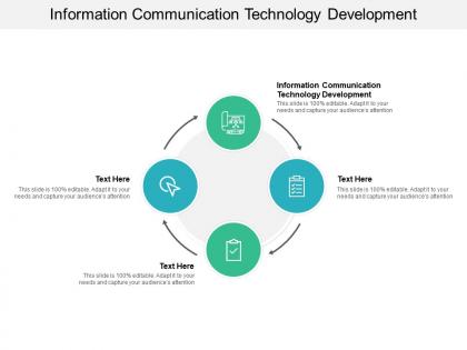 Information communication technology development ppt powerpoint presentation portfolio sample cpb