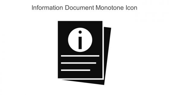 Information Document Monotone Icon In Powerpoint Pptx Png And Editable Eps Format